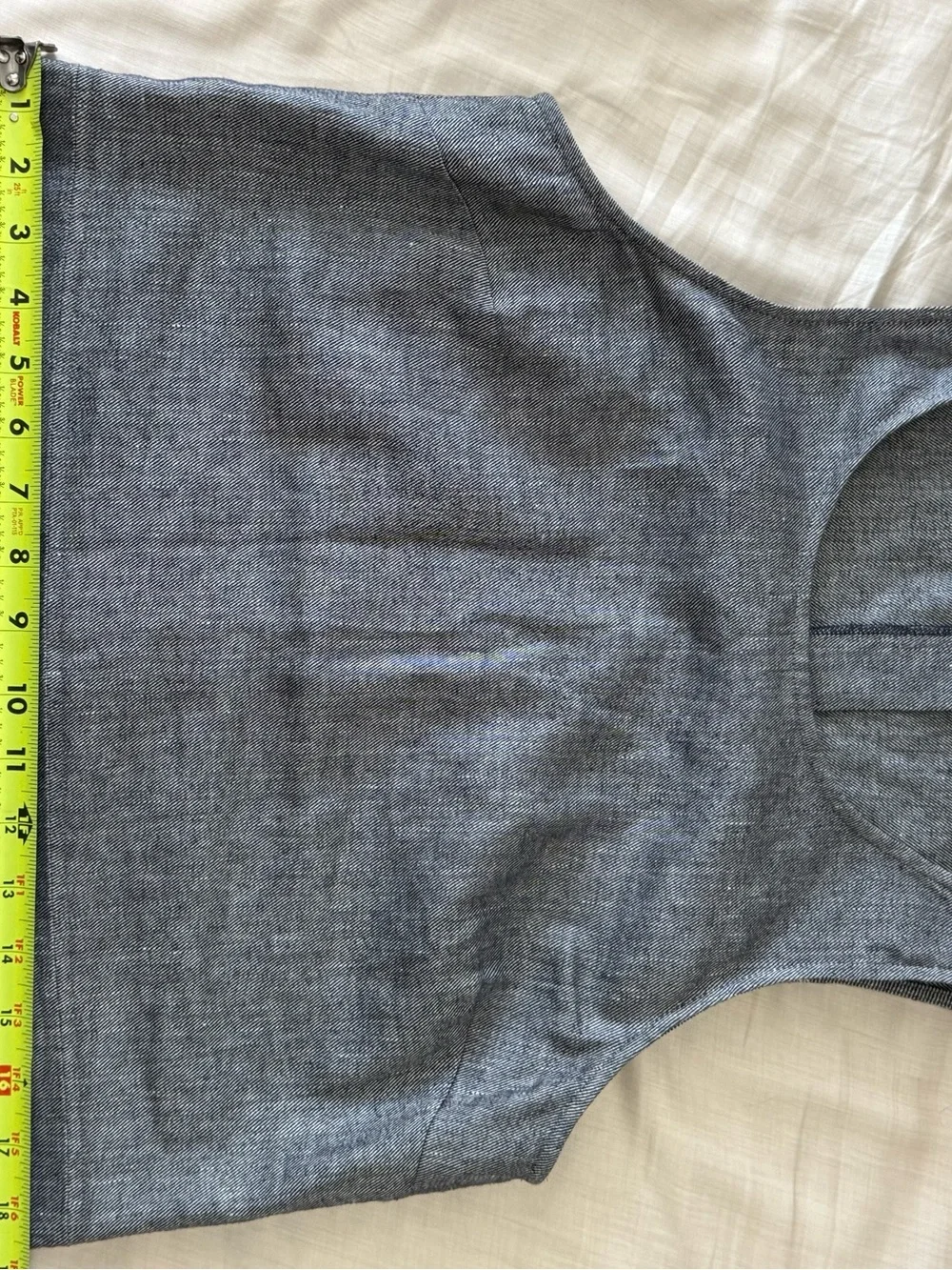 BR Women's HR Wide-Leg Linen size 2R Pants and SM matching top - navy blend